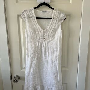 Modissima White Sleeveless Dress